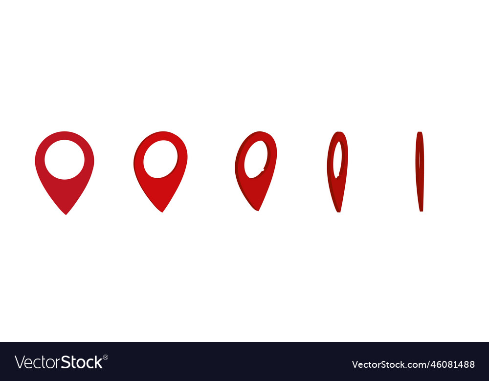 3d Realistic Location Map Pin Gps Pointer Markers Vector Image