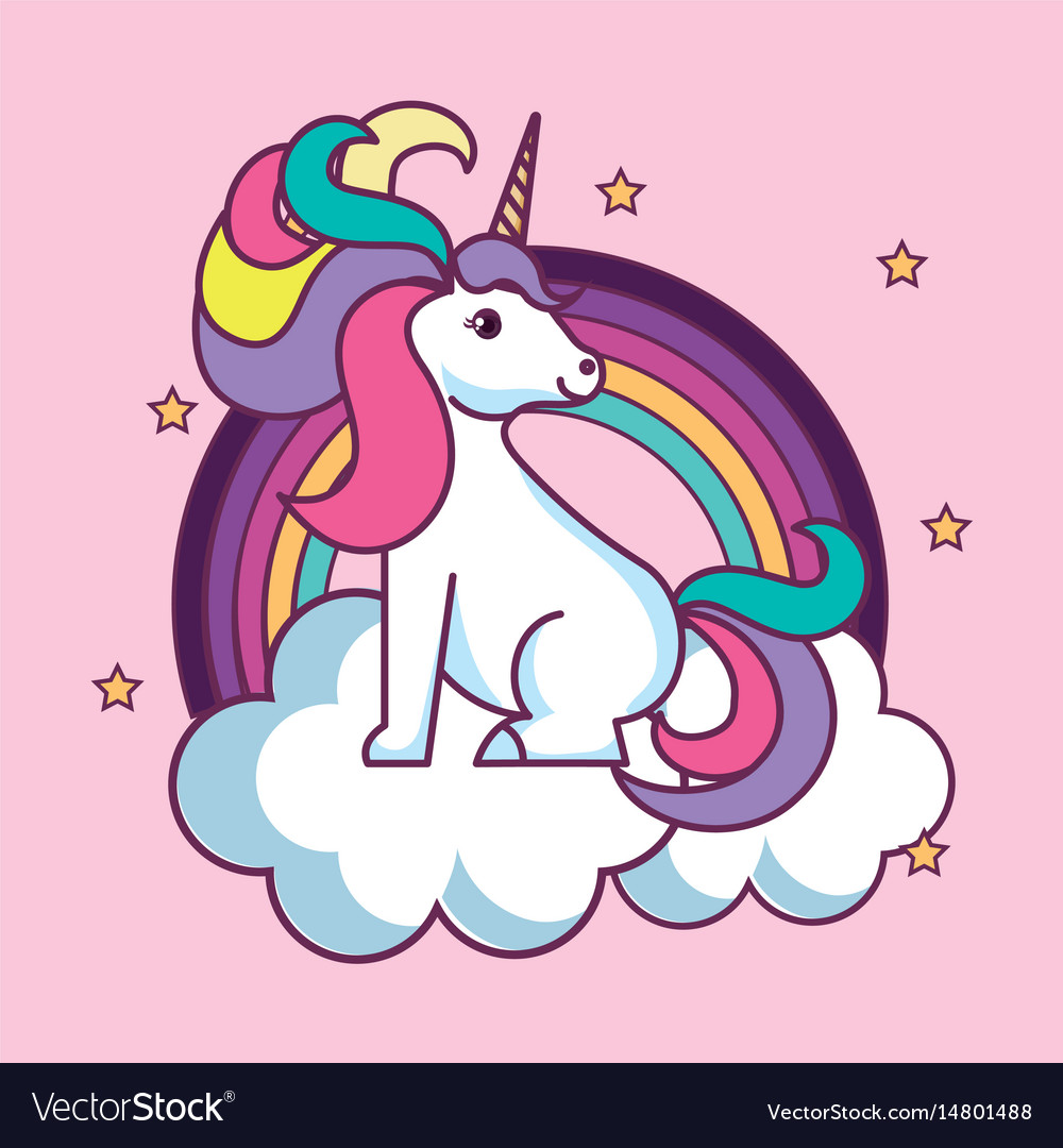 Cute unicorn design Royalty Free Vector Image - VectorStock