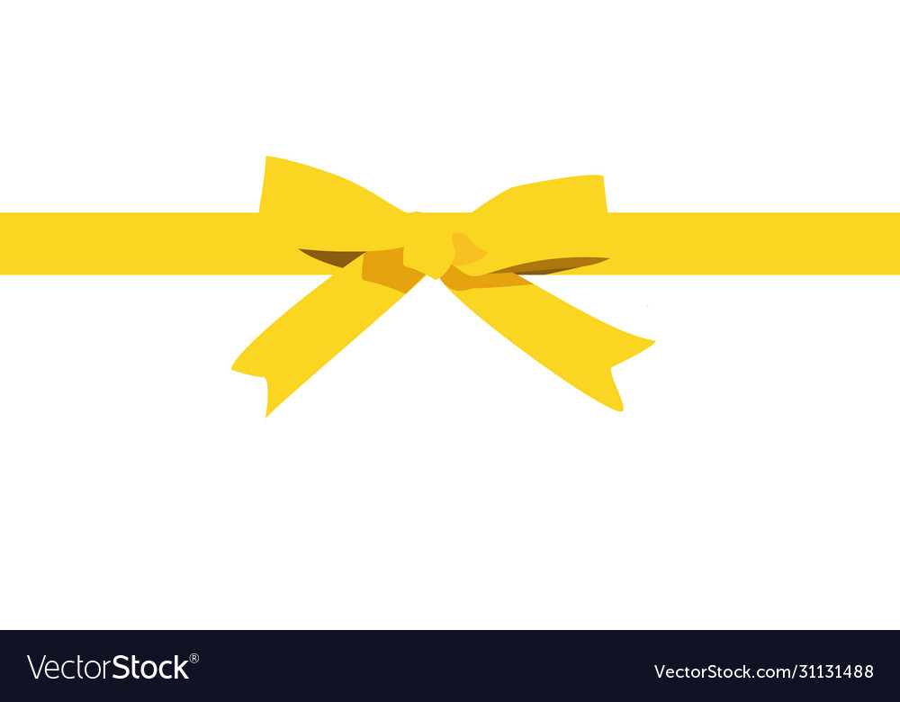 satin yellow ribbon