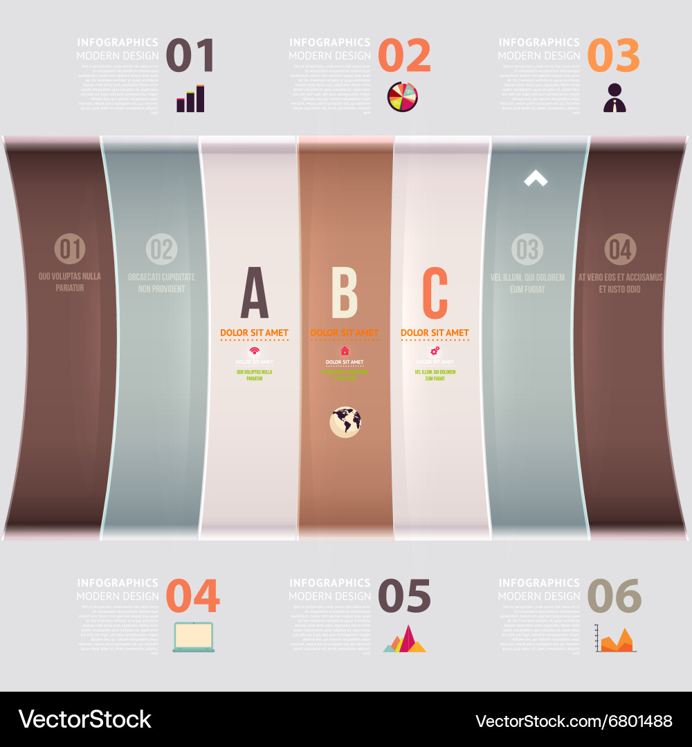 Infographic template Royalty Free Vector Image