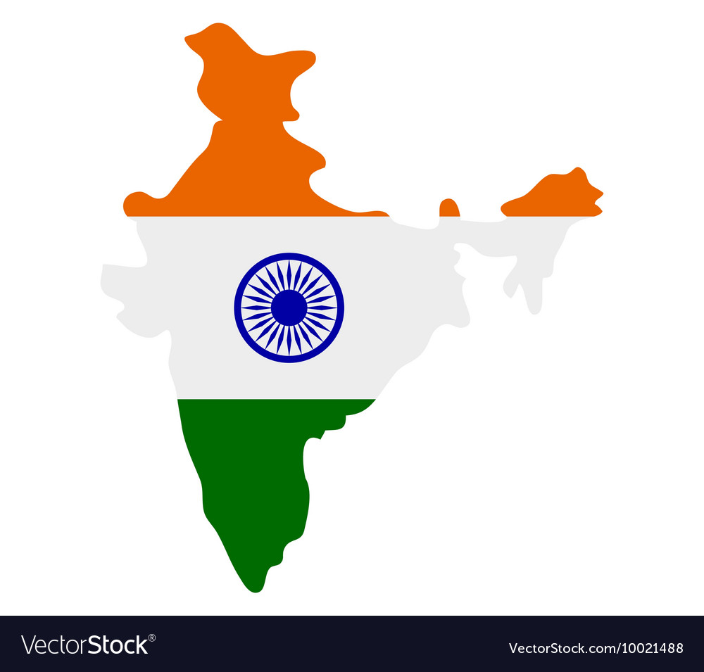 Map of india Royalty Free Vector Image - VectorStock