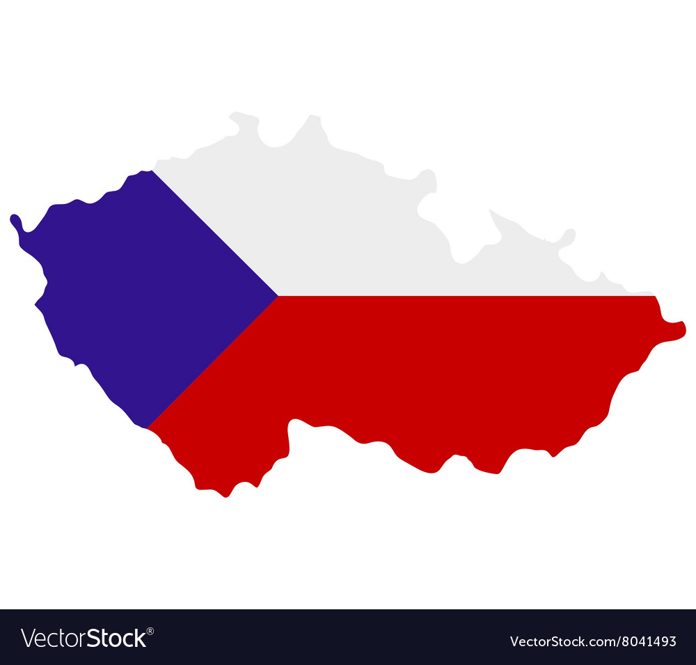 Czech republic map Royalty Free Vector Image - VectorStock