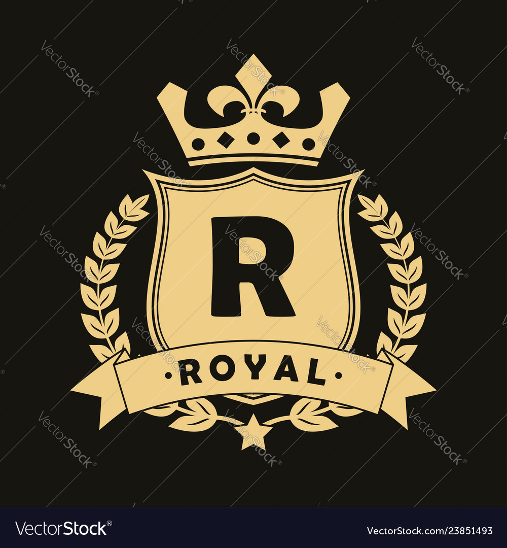 Royal logo Royalty Free Vector Image - VectorStock