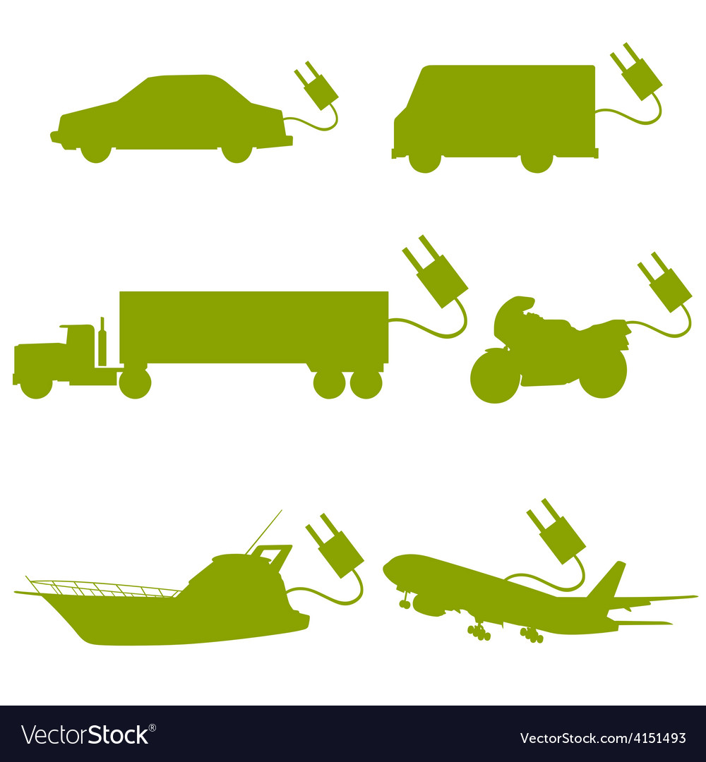 Transport Vehicle Green Royalty Free Vector Image