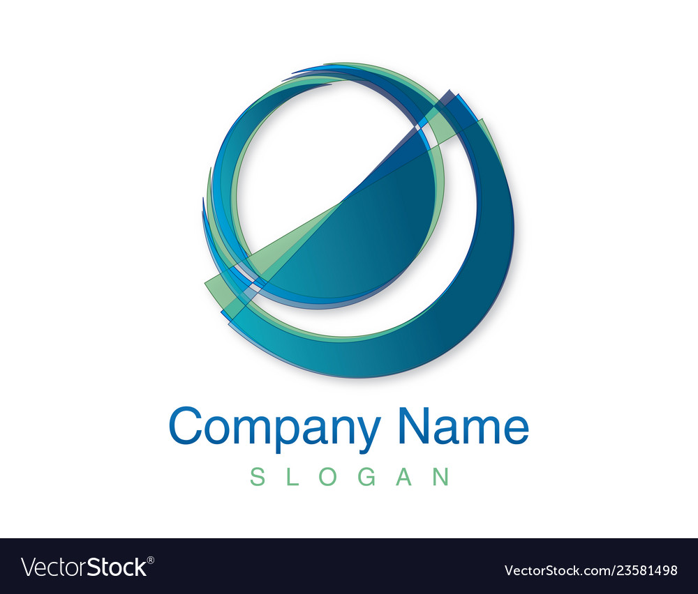 Abstract blue logo vector image Abstract blue logo