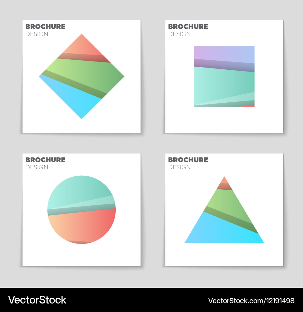 Abstract layout background set for art Royalty Free Vector