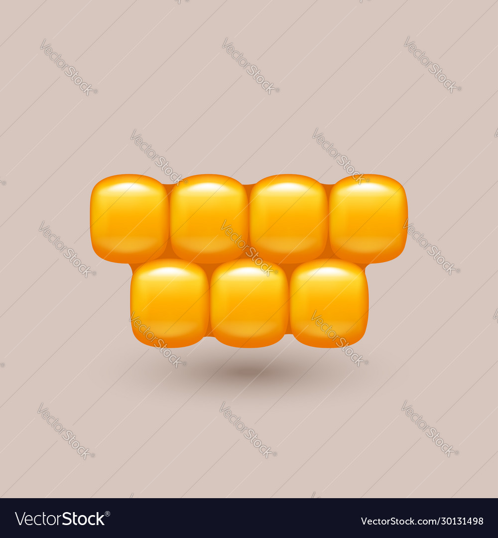 Corn cellls 01 Royalty Free Vector Image - VectorStock