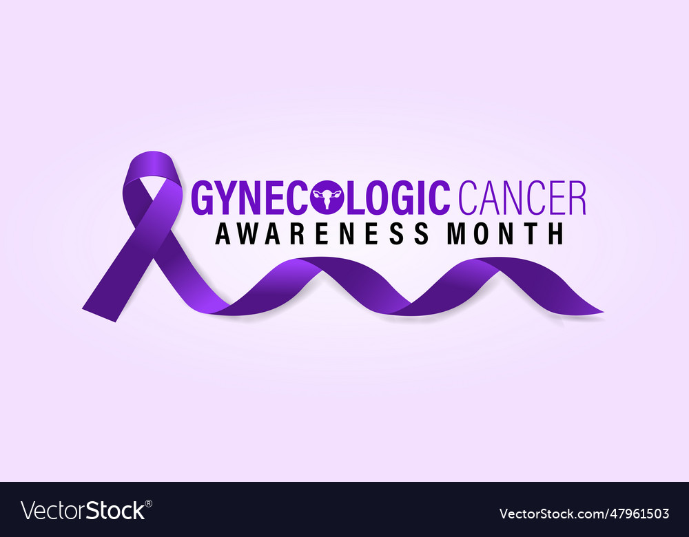 Gynecologic cancer awareness month Royalty Free Vector Image