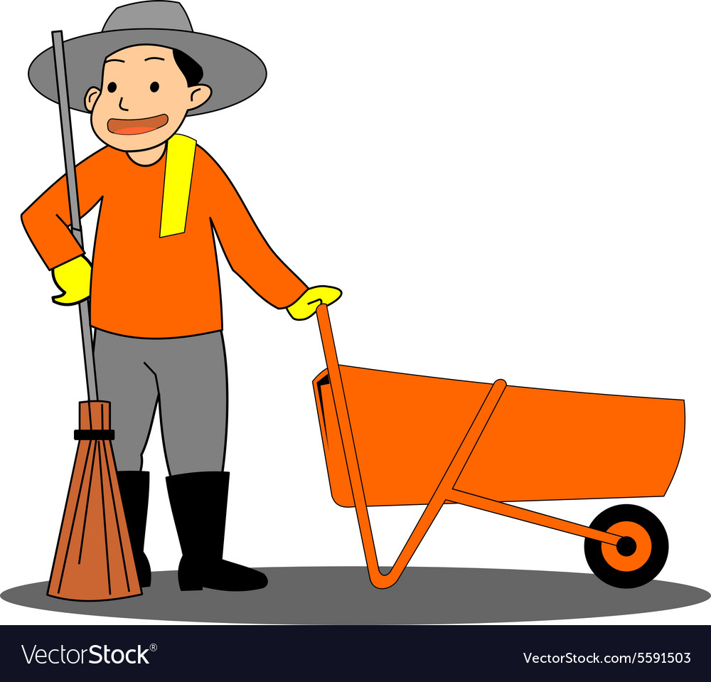 road-sweeper-on-white-background-royalty-free-vector-image