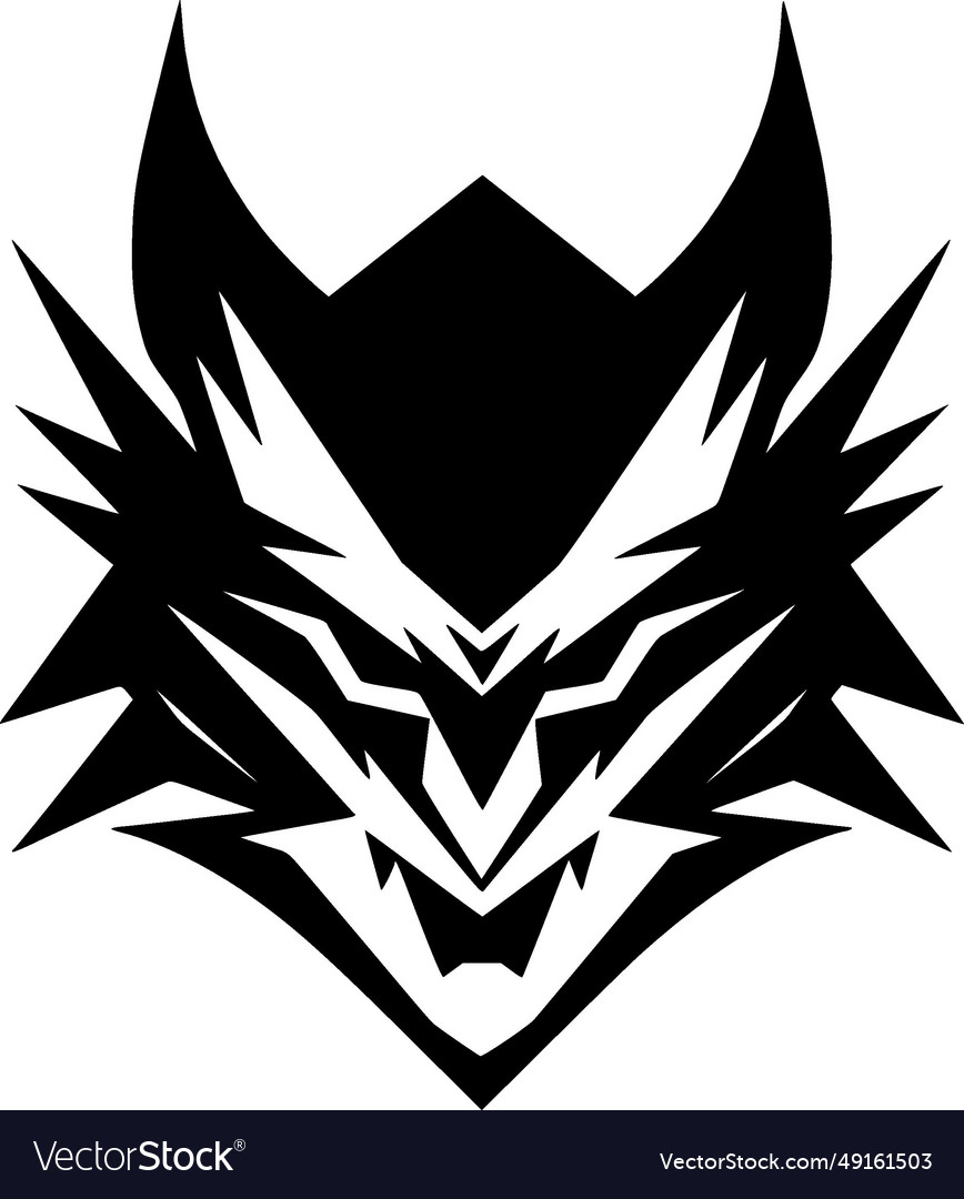 Wolf - black and white Royalty Free Vector Image