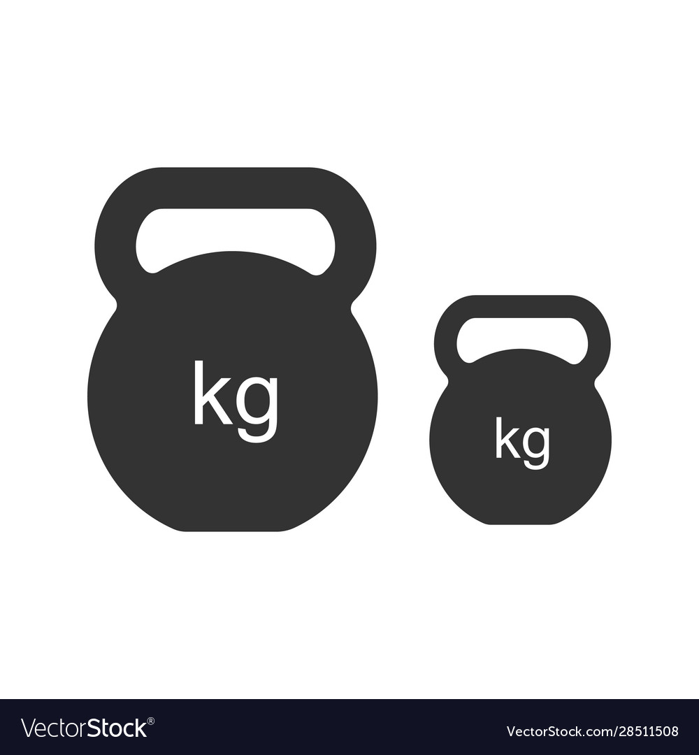 Kettlebells glyph icon Royalty Free Vector Image