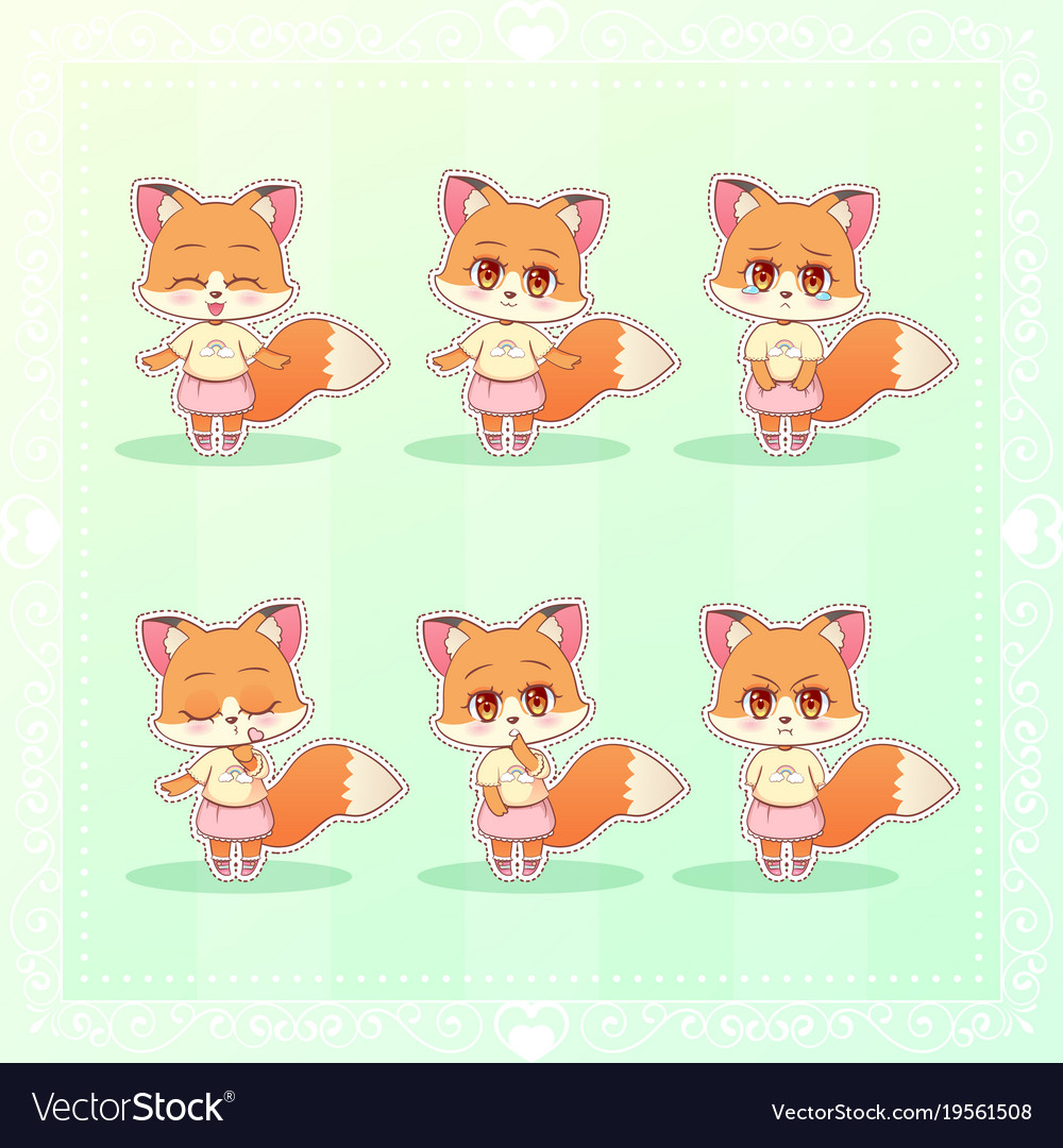 cute kawaii anime cat | Sticker