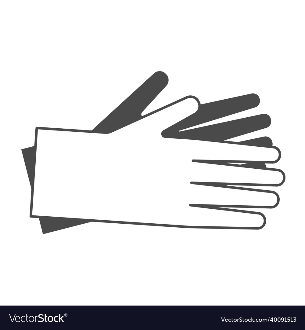 Disposable gloves Royalty Free Vector Image - VectorStock