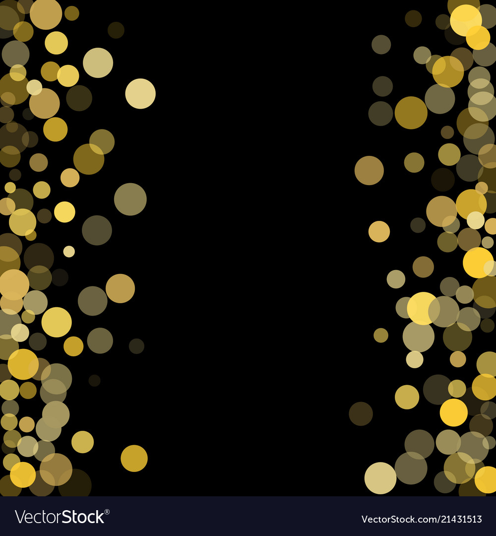 Sparkling gold glitter confetti on simple white background - Pattern Art  Print