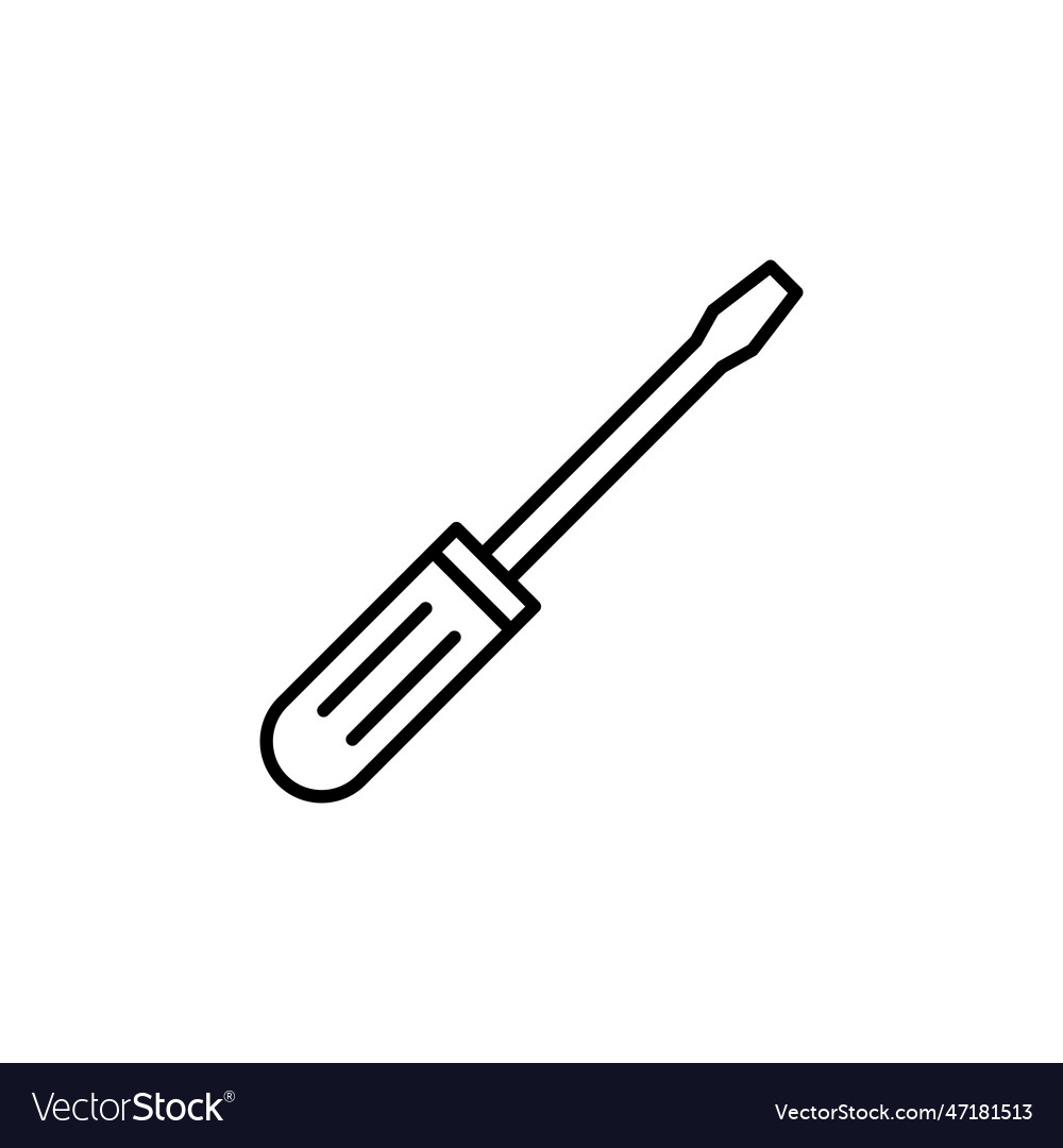 Screwdriver icon tools icon Royalty Free Vector Image