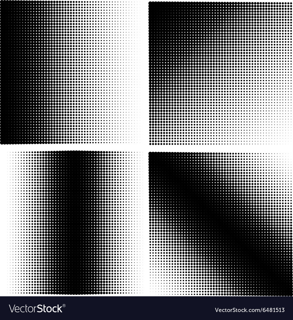 Set of 4 halftones Royalty Free Vector Image - VectorStock