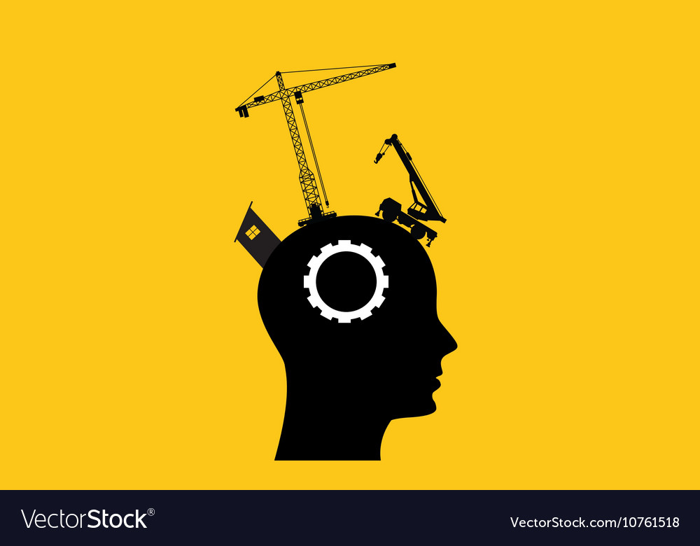 Brain intelligence development concept Royalty Free Vector