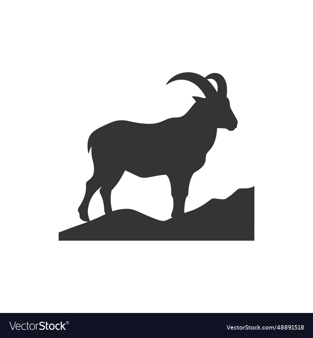 Mountain goat icon Royalty Free Vector Image - VectorStock