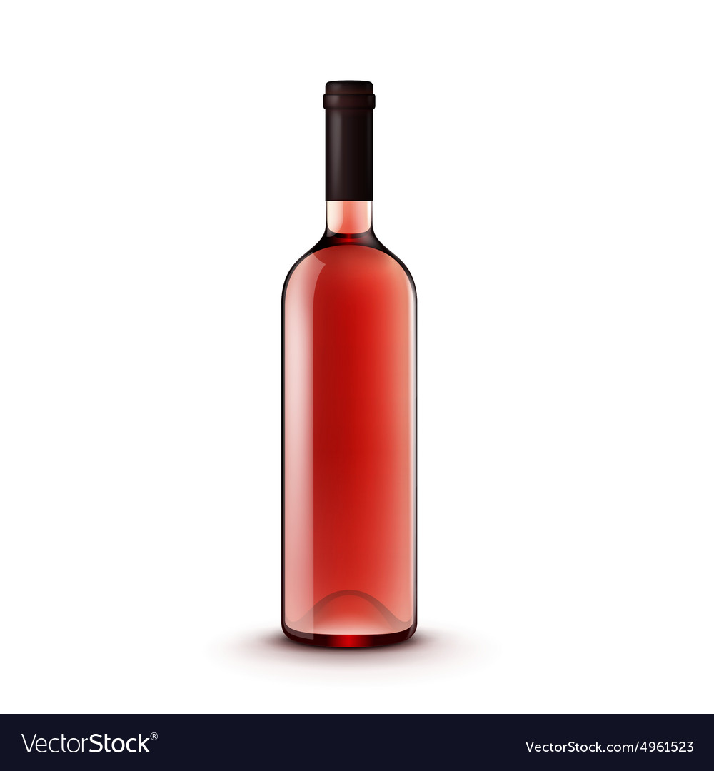 Glass Wine Bottle Royalty Free Vector Image - VectorStock