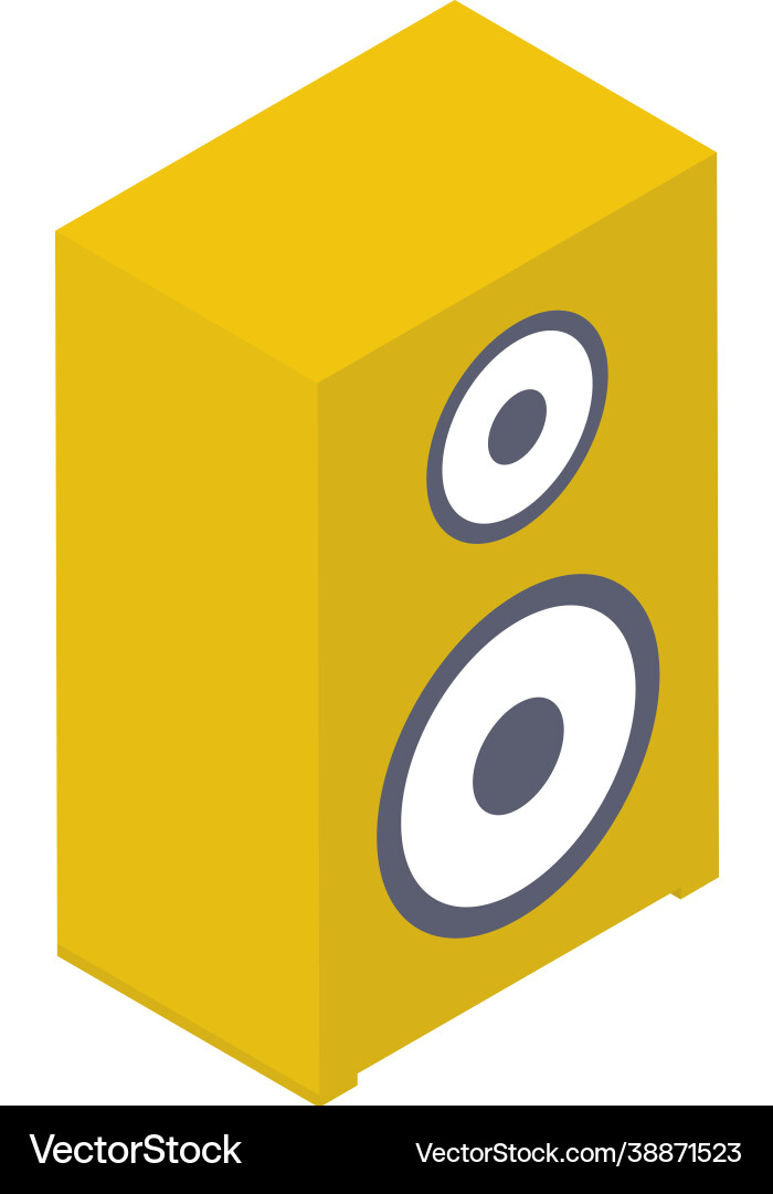 Isometric speaker Royalty Free Vector Image - VectorStock