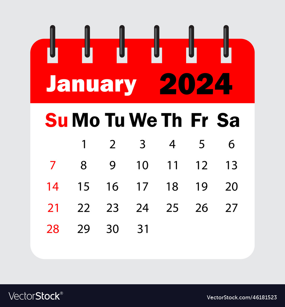 January 2025 Clip Art