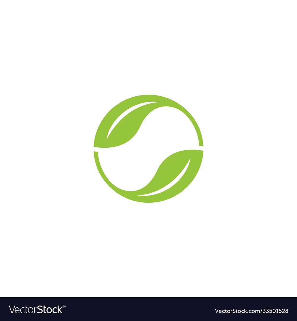 Eco Logo Symbol Simple Royalty Free Vector Image