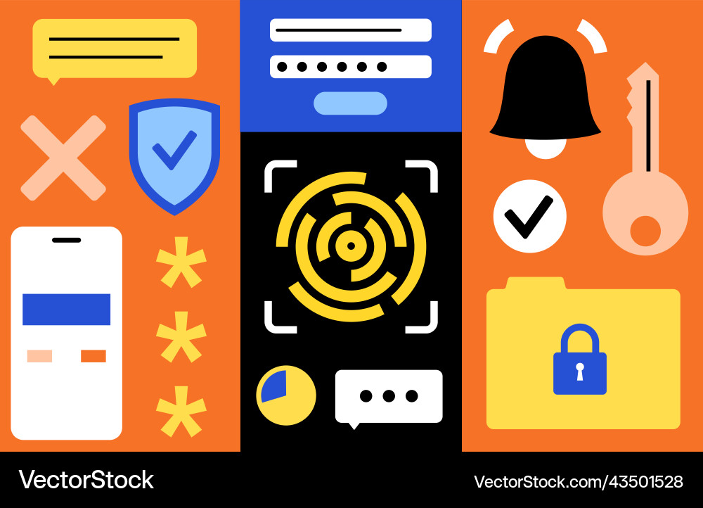 Fingerprint Scanning Technology Royalty Free Vector Image