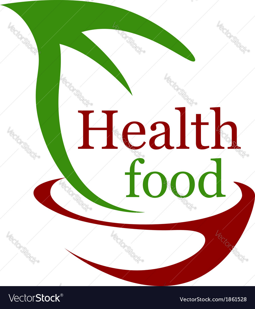 Health vegetarian food icon Royalty Free Vector Image