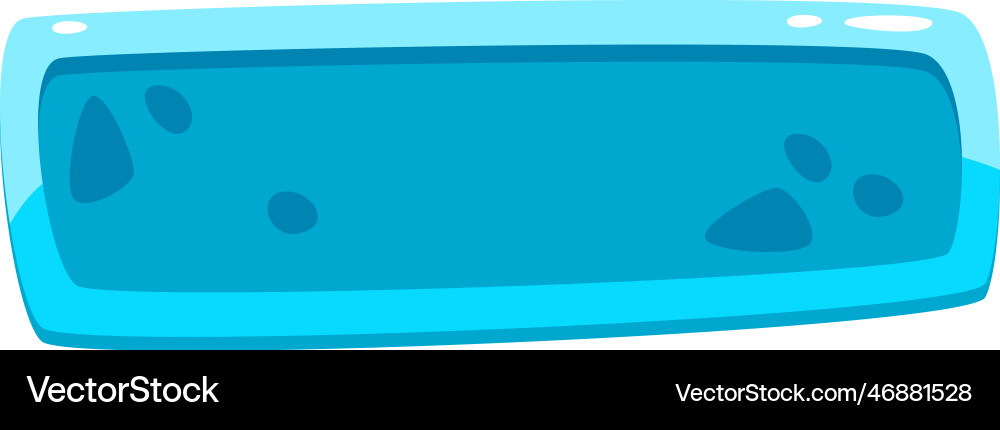 Rectangle web game button Royalty Free Vector Image