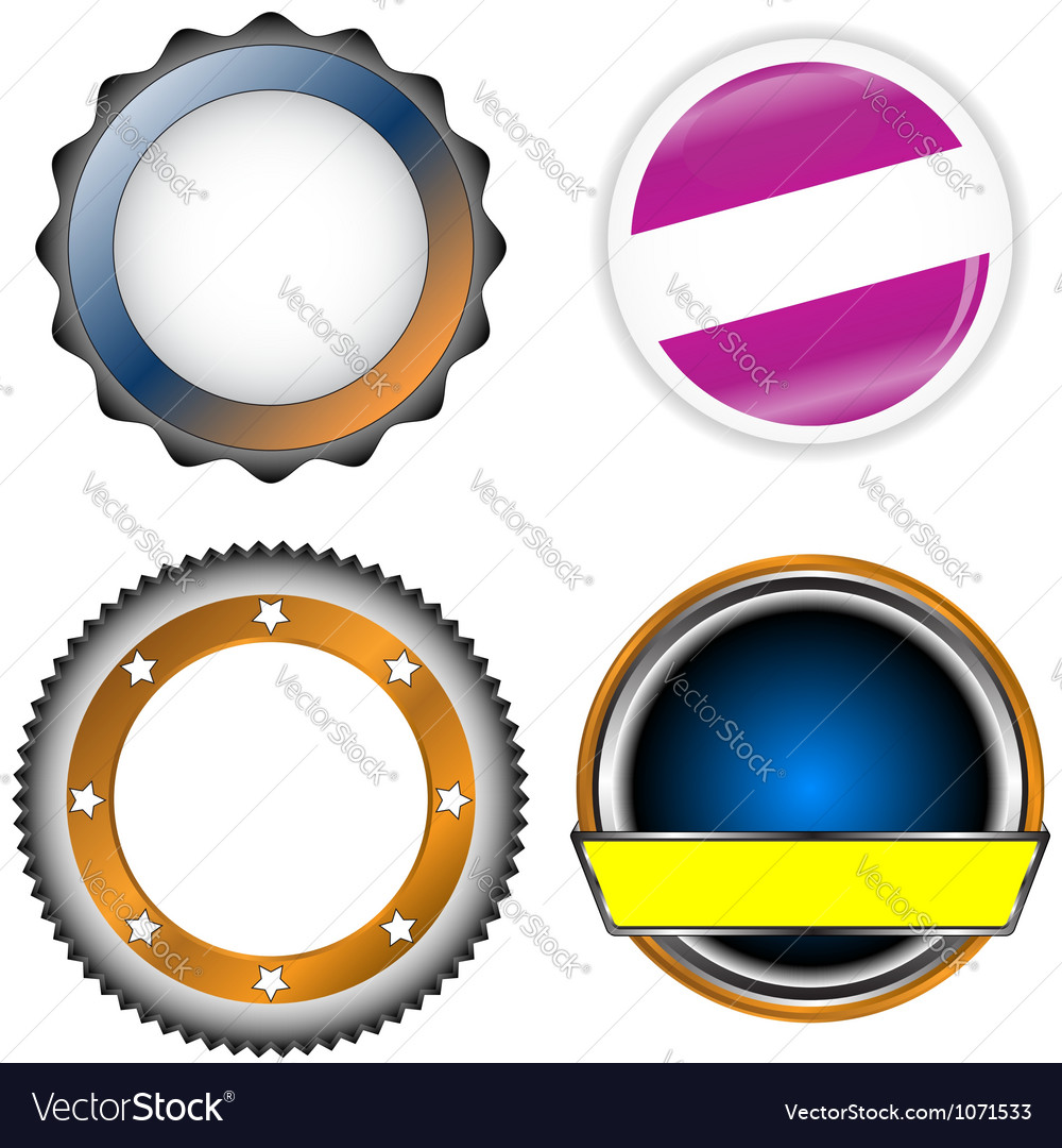 Circle form set Royalty Free Vector Image - VectorStock