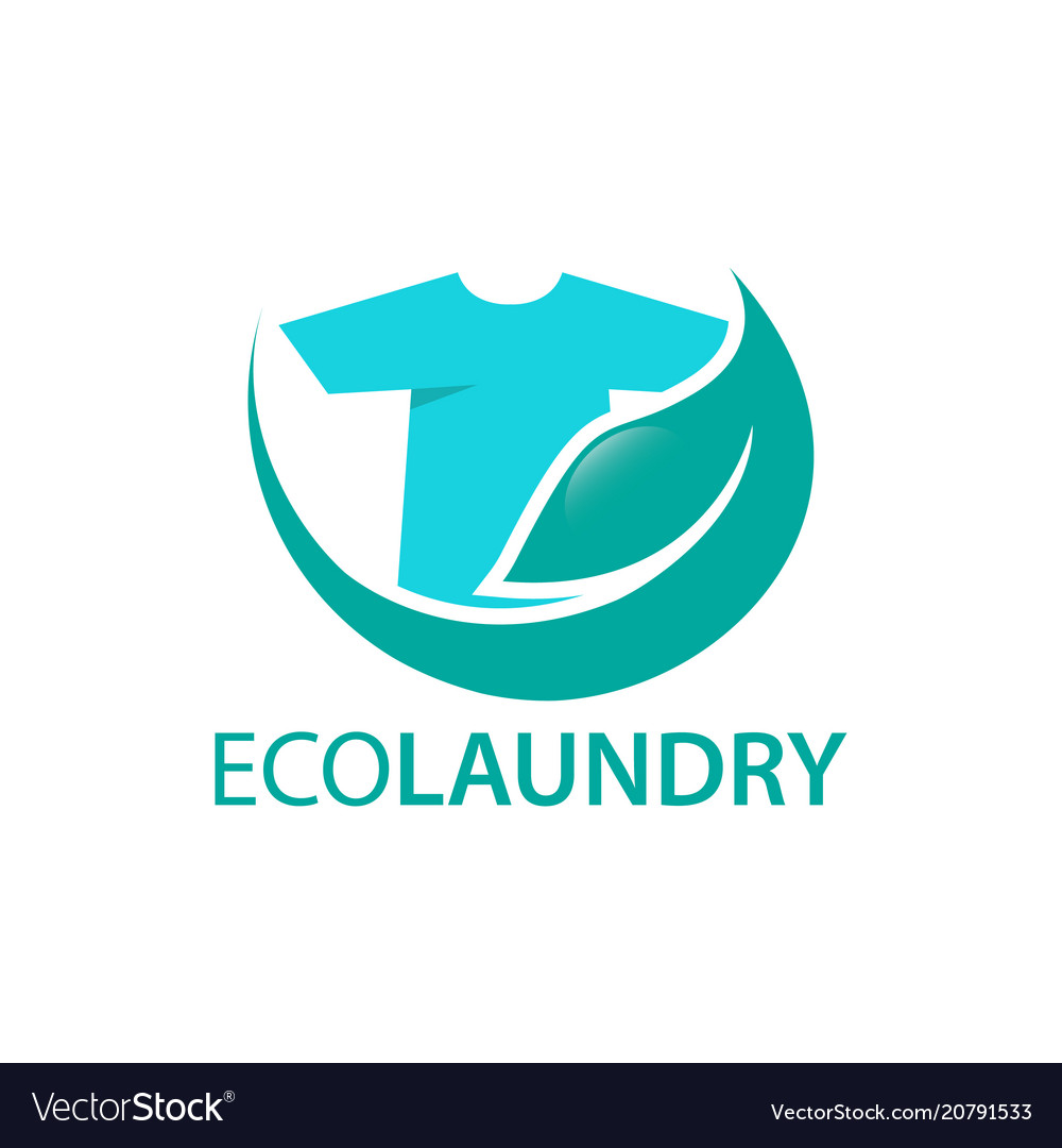 Eco laundry Royalty Free Vector Image - VectorStock