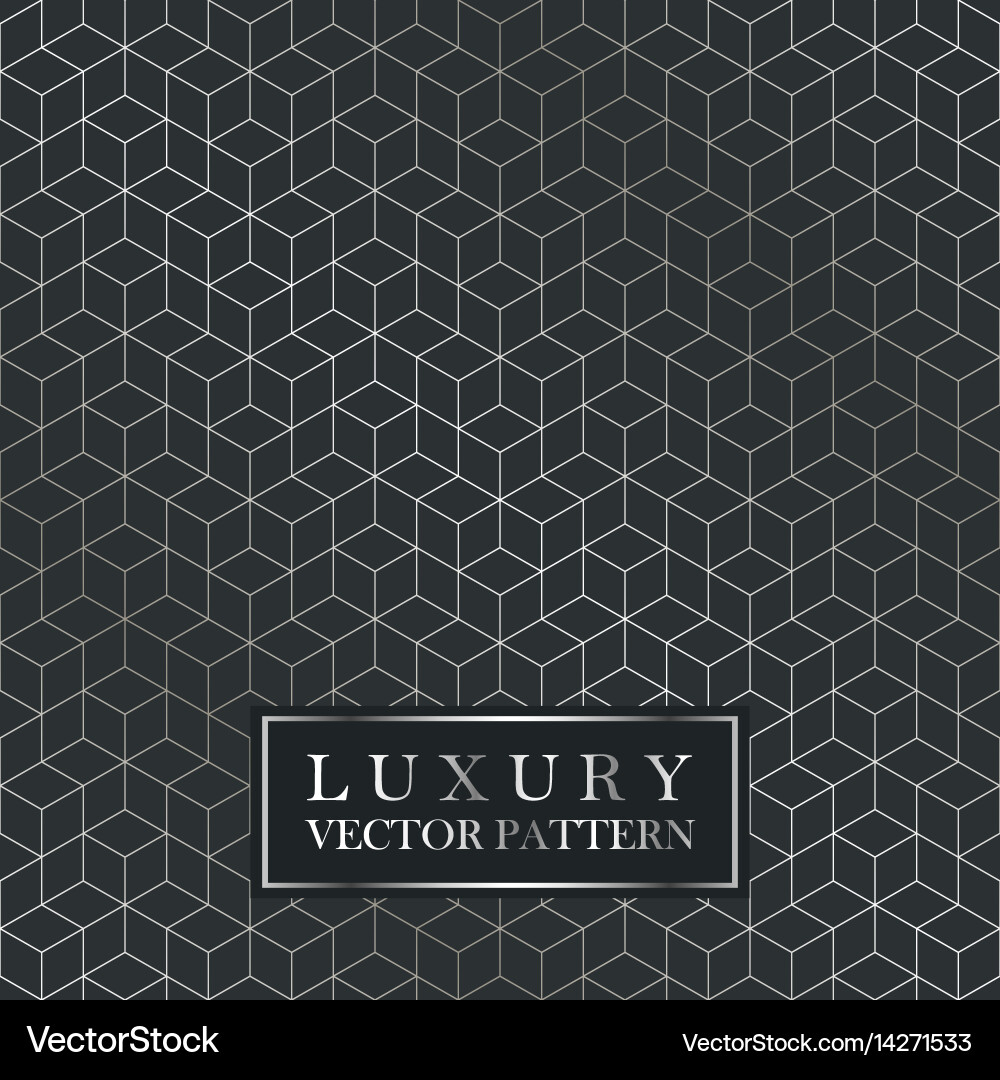 Luxury seamless geometric pattern - grid gradient Vector Image
