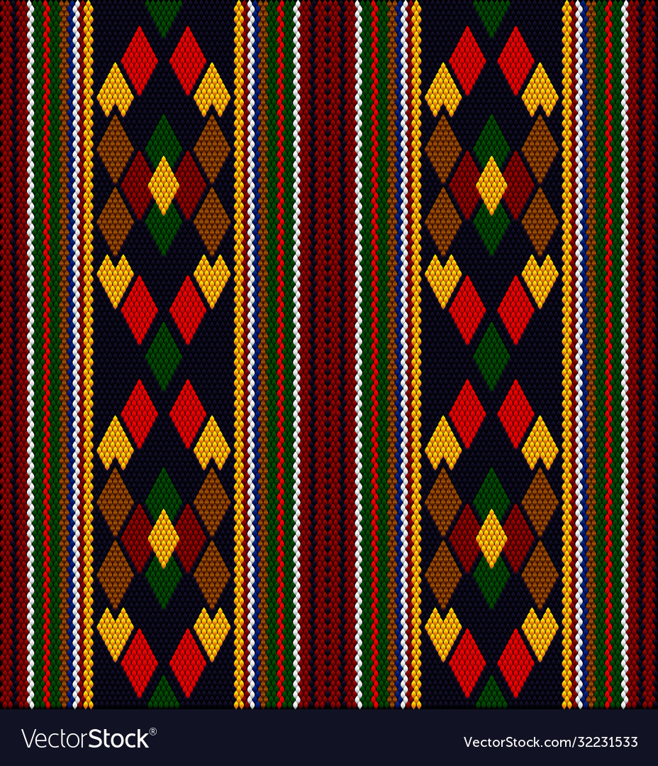 Seamless ethnic ornament for fabrics interiors Vector Image