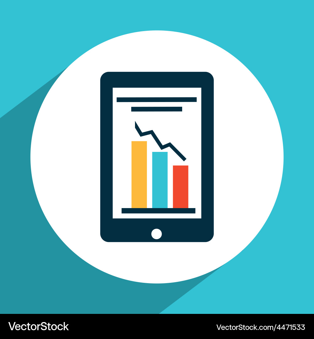 Statistics graph Royalty Free Vector Image - VectorStock