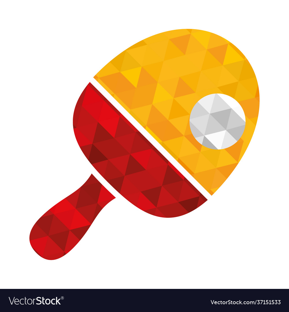 Table tennis racket Royalty Free Vector Image VectorStock
