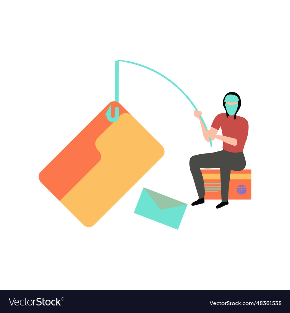 A Hacker Is Doing Credit Card Phishing Royalty Free Vector A Hacker Is Doing Credit Card Phishing Royalty Free Vector