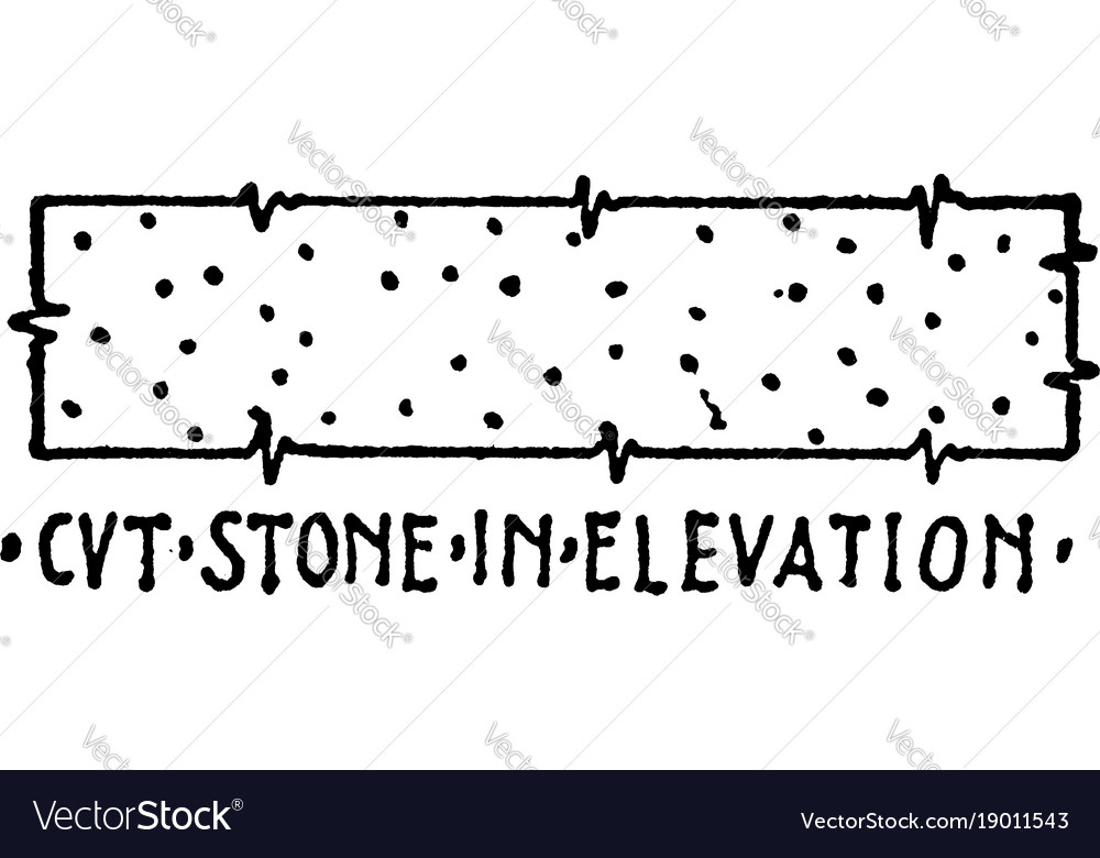 cvt stone in elevation material symbol deep elevation symbol