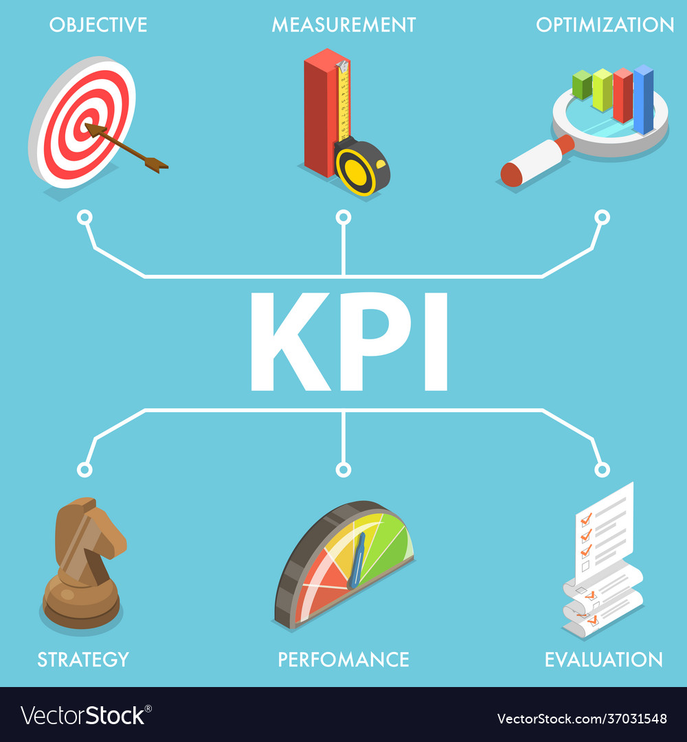 3d Conceptual Kpi - Key Royalty Free Vector Image