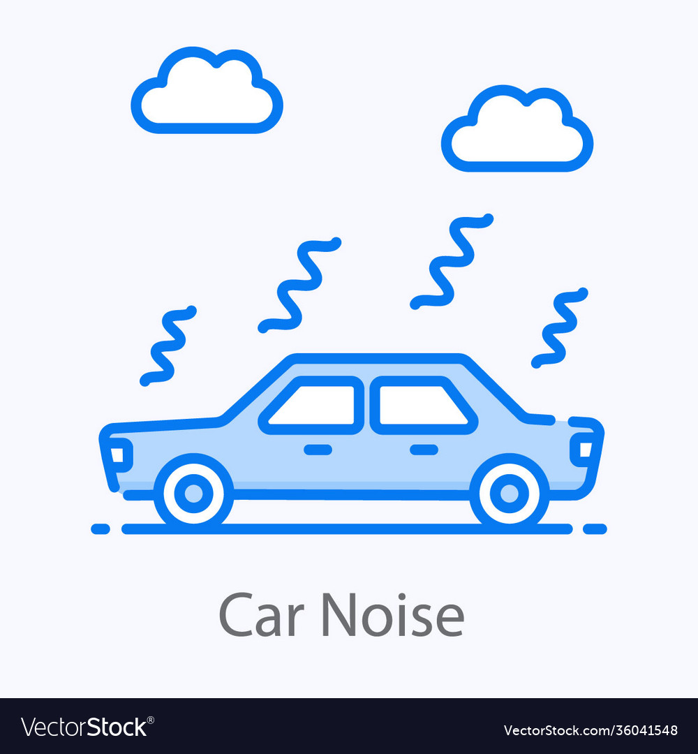 Car noise Royalty Free Vector Image VectorStock