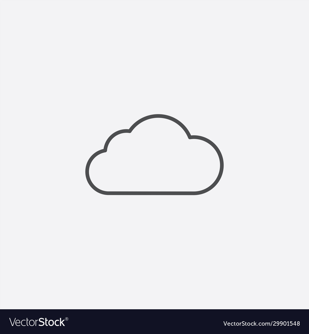 Cloud outline icon