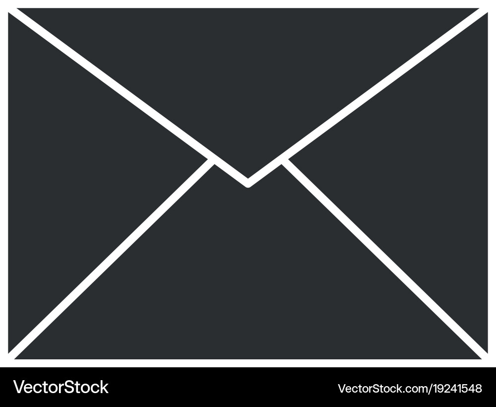 Mail envelope isolated icon Royalty Free Vector Image