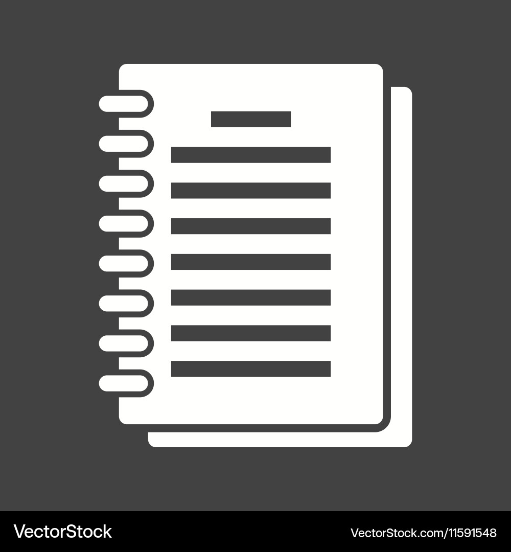Notepad Royalty Free Vector Image - VectorStock
