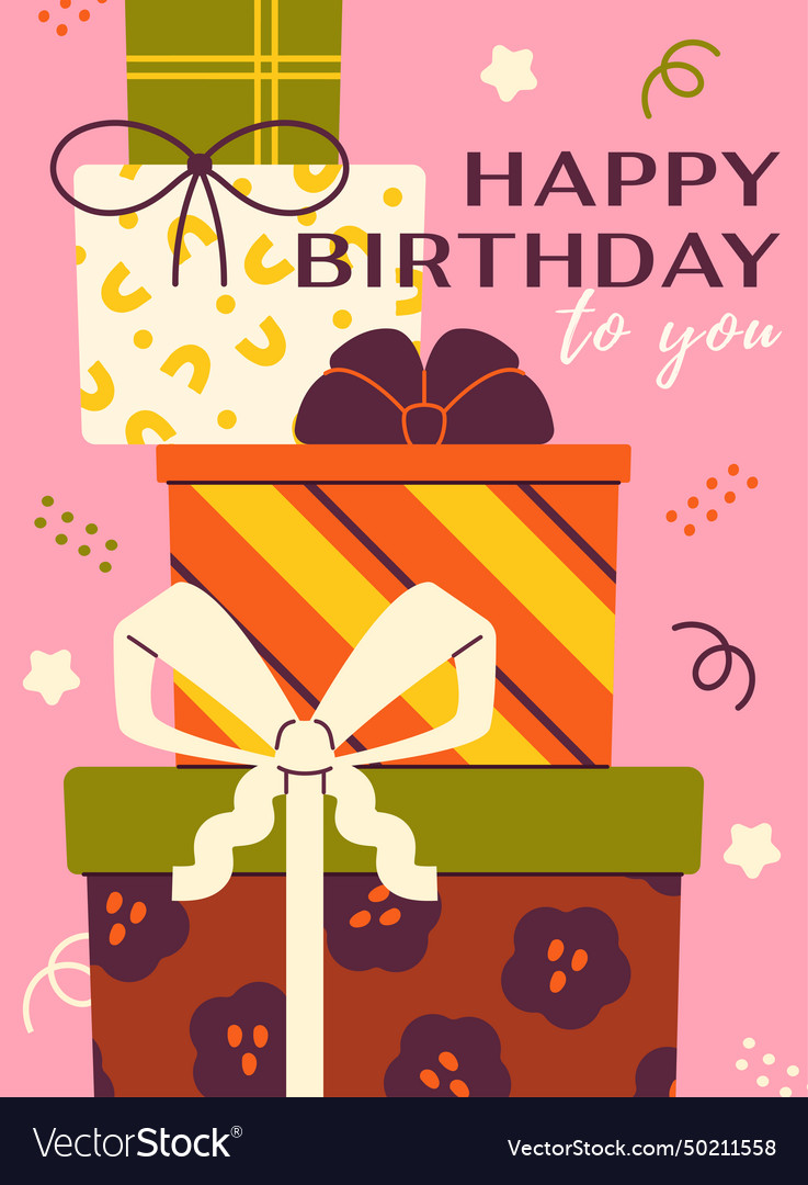 Birthday party poster Royalty Free Vector Image