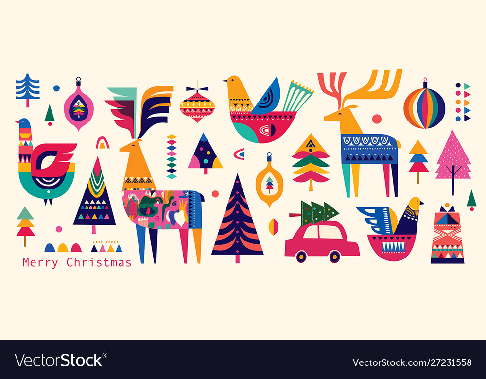 Christmas collection Royalty Free Vector Image