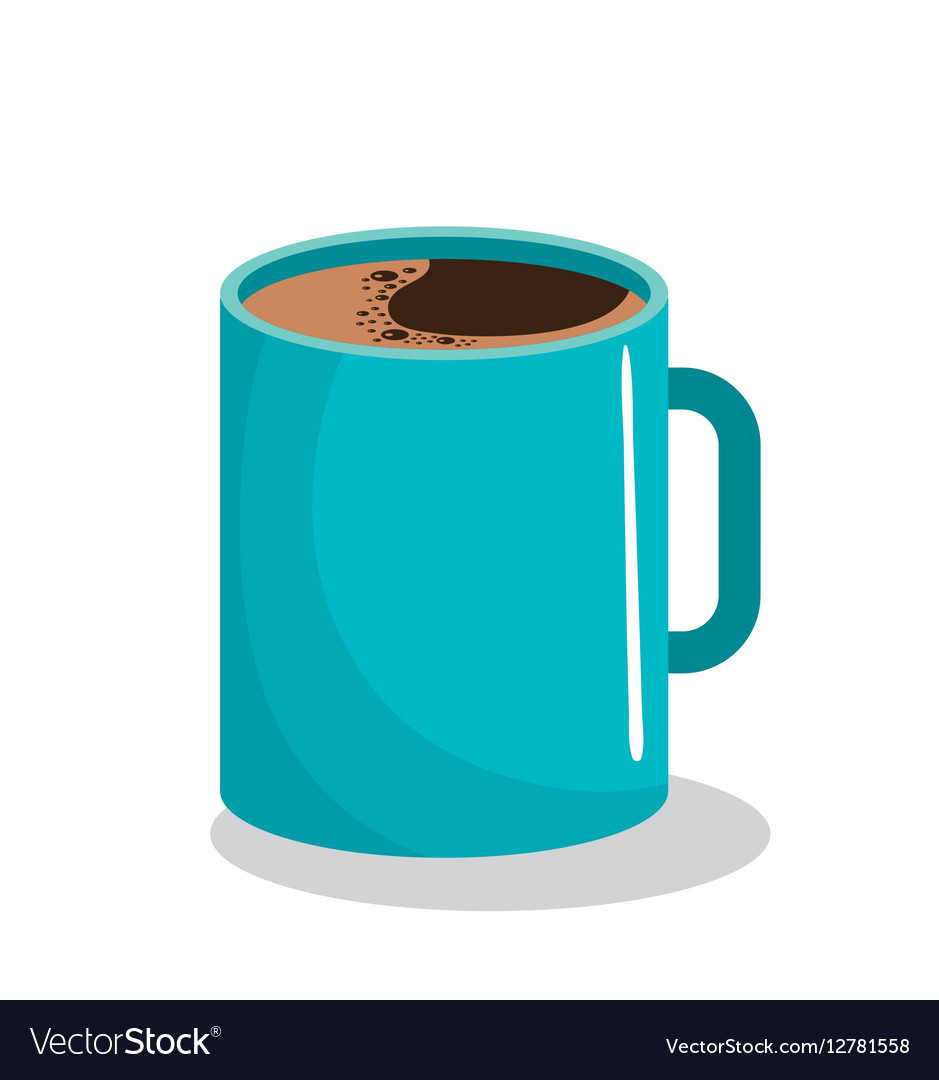 Delicious coffee drink icon Royalty Free Vector Image