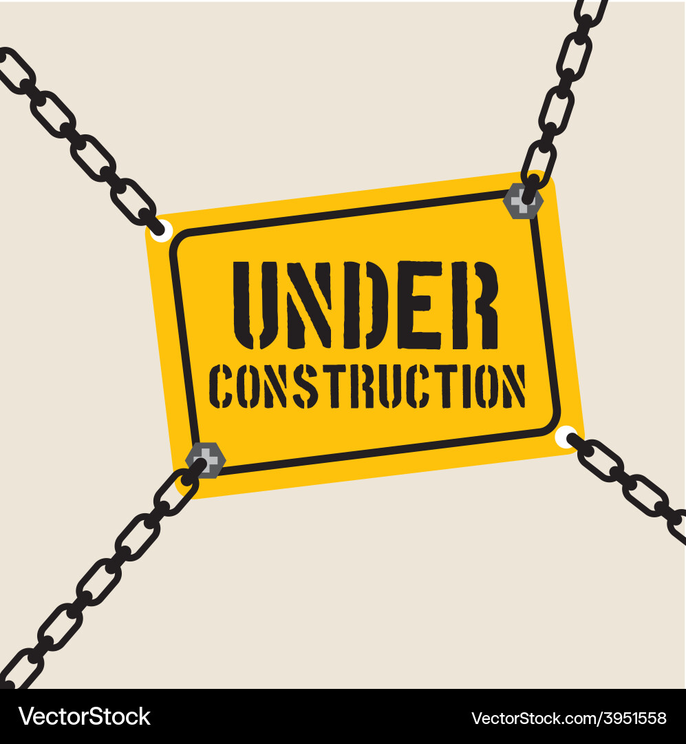 Under construction Royalty Free Vector Image - VectorStock