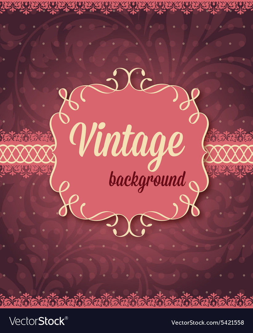 Vintage Royalty Free Vector Image - VectorStock