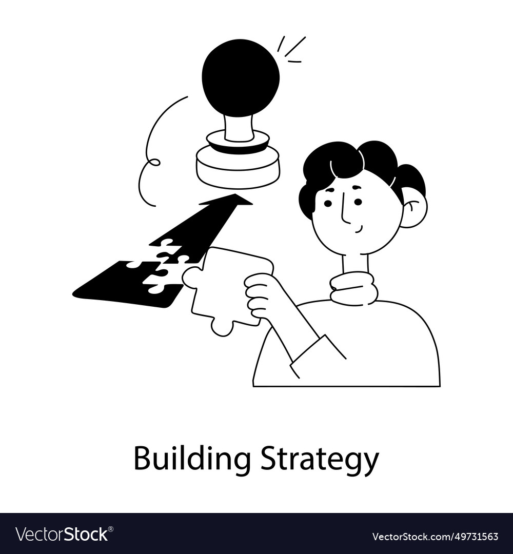 Building strategy Royalty Free Vector Image - VectorStock