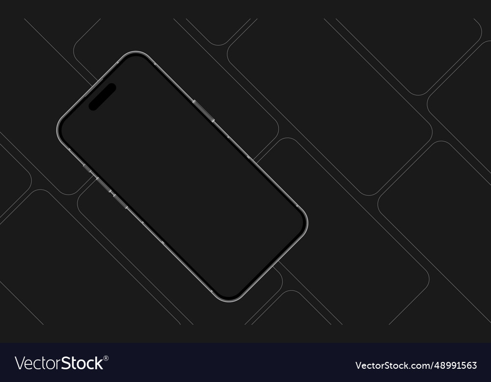 Mobile phone mockup smartphone template Royalty Free Vector