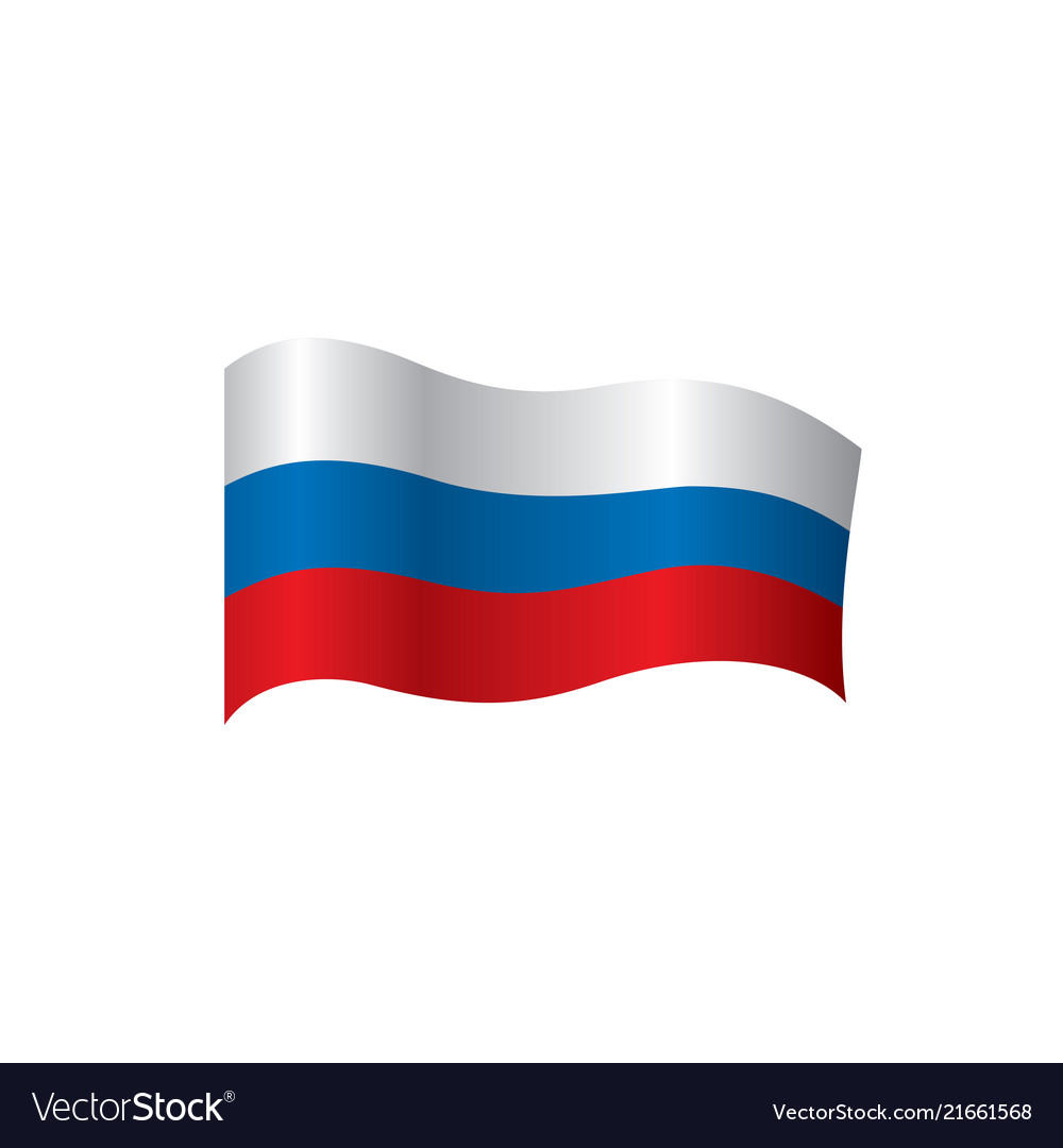 Russia flag Royalty Free Vector Image - VectorStock